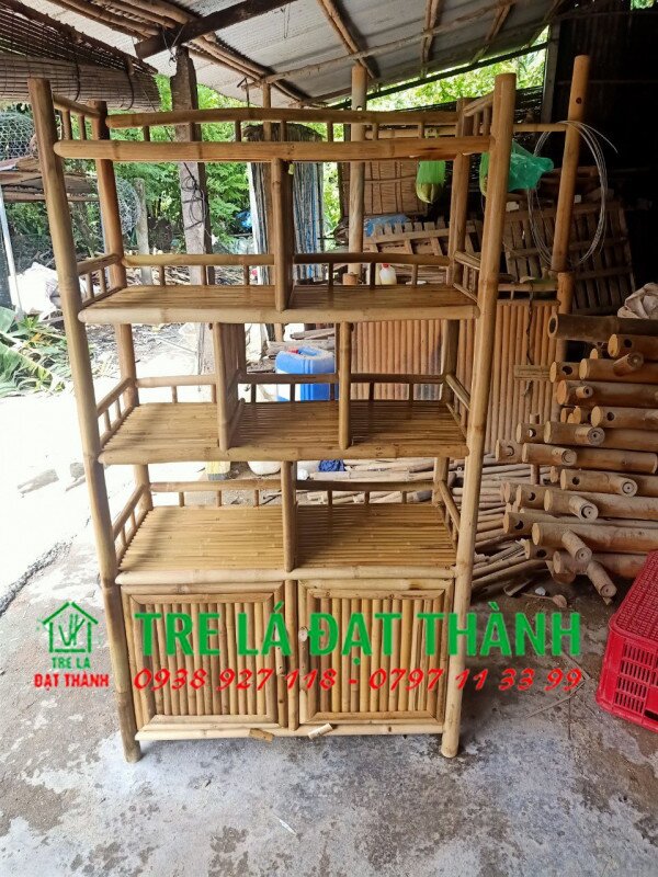 Kệ Để Hoa Bằng Tre - KDHBT011